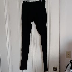 Sz S Gucci Cotton And Polyamide Black Leggings With Zippers